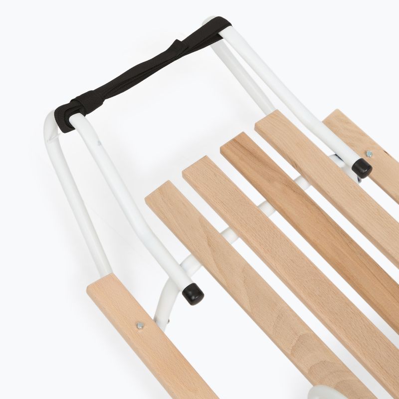 Fém szánkók HUMBAKA with backrest and footrests white 7