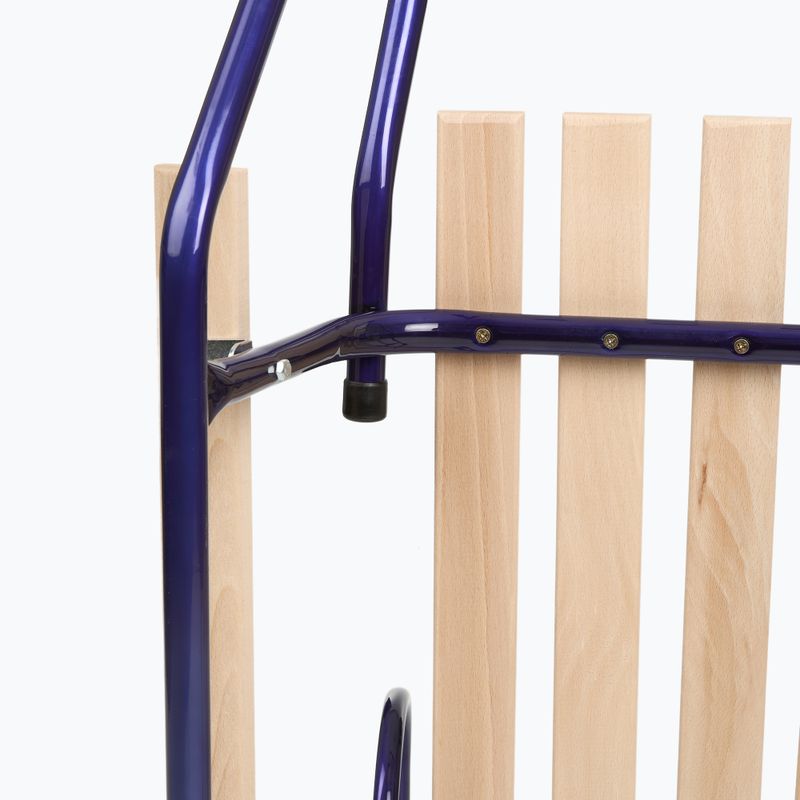 Fém szánkó HUMBAKA with backrest and footrests navy 6