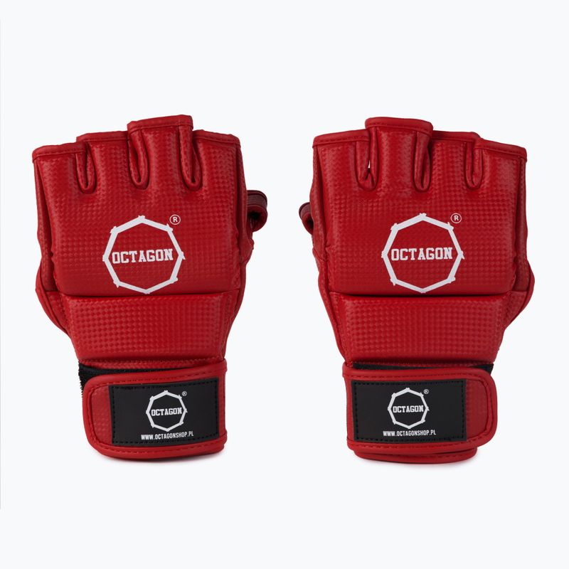 Octagon Kevlar MMA grappling kesztyű piros