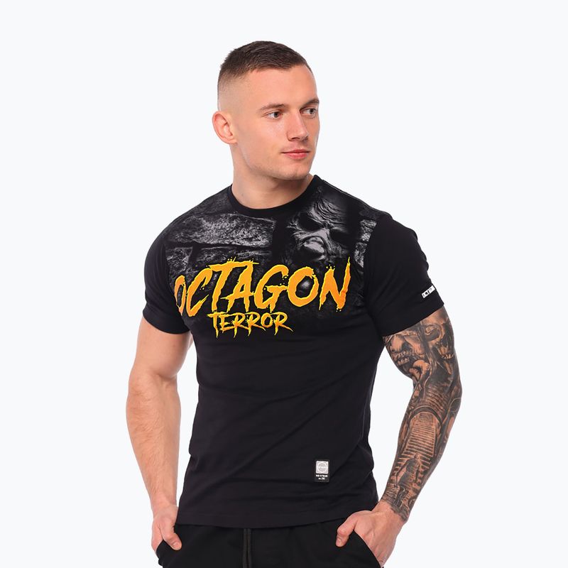 Férfi póló Octagon Second Face black/multicolor 4