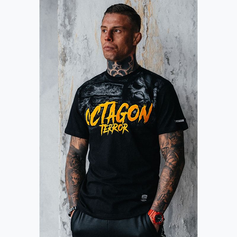 Férfi póló Octagon Second Face black/multicolor 5