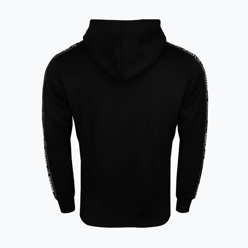 Férfi Octagon Stripe kapucnis pulóver fekete 3
