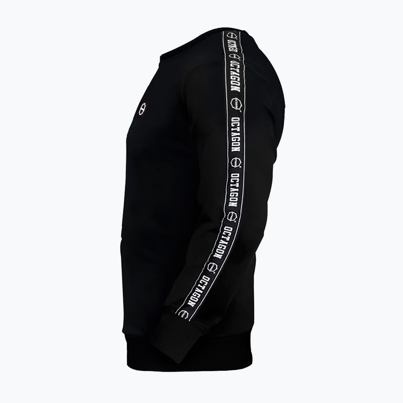Férfi Octagon Stripe pulóver fekete 2