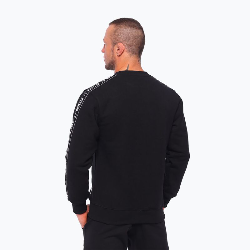 Férfi Octagon Stripe pulóver fekete 2