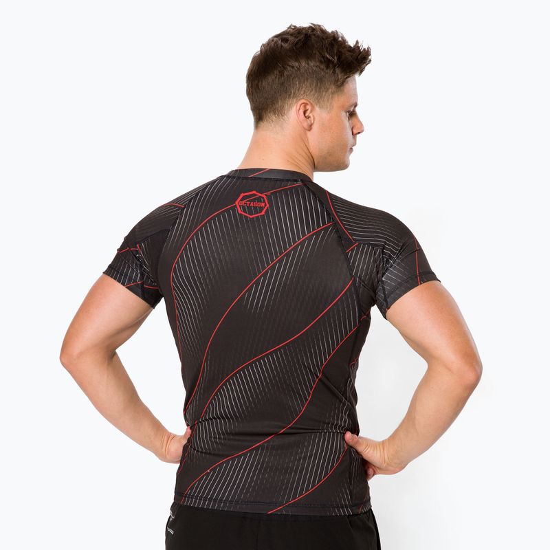 Férfi Rashguard Octagon Voyager piros 3