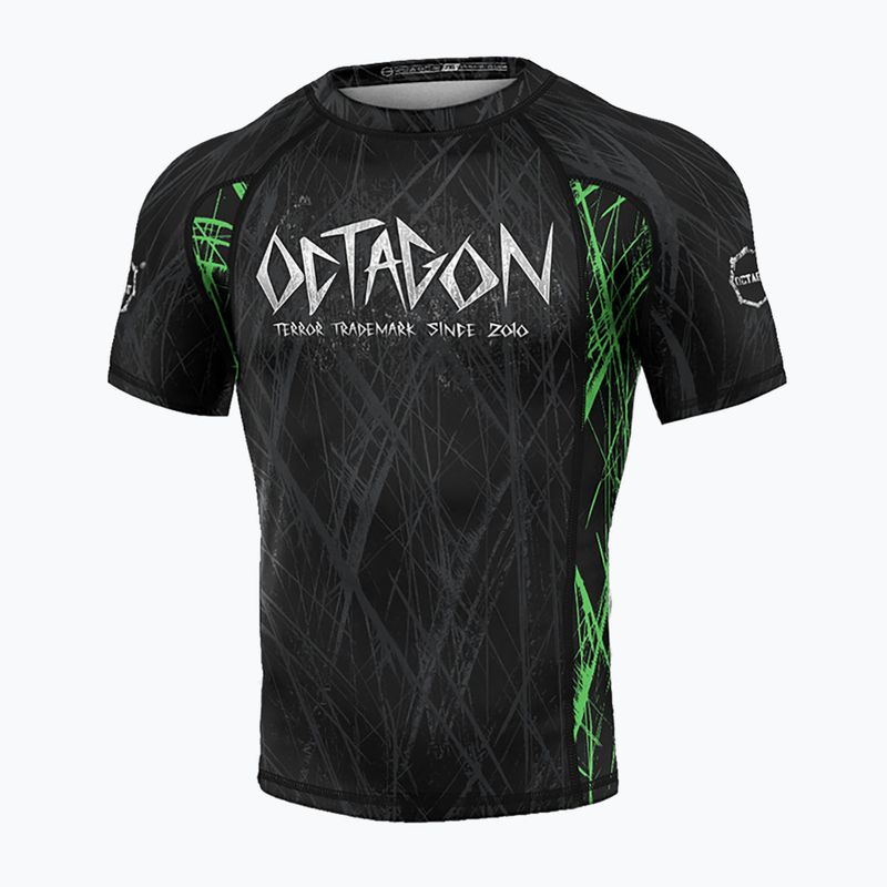 Férfi Octagon Premium Spiderskull fekete/többszínű Rashguard