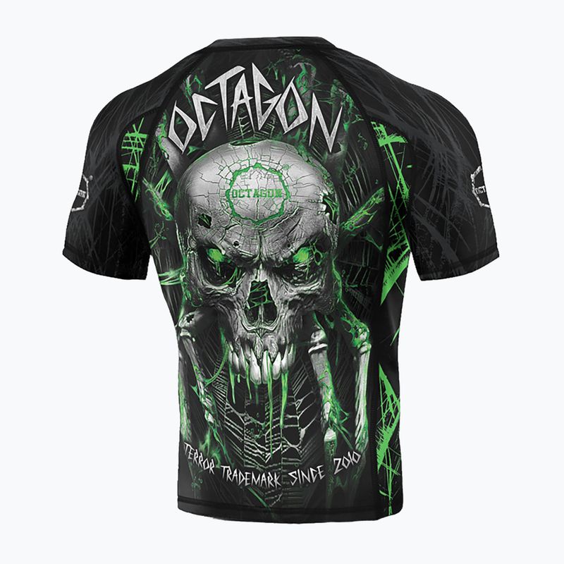 Férfi Octagon Premium Spiderskull fekete/többszínű Rashguard 2