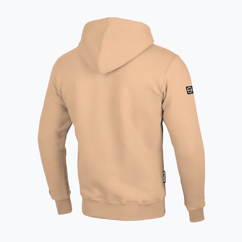 Férfi Octagon Small Logo pulóver bézs színben 2