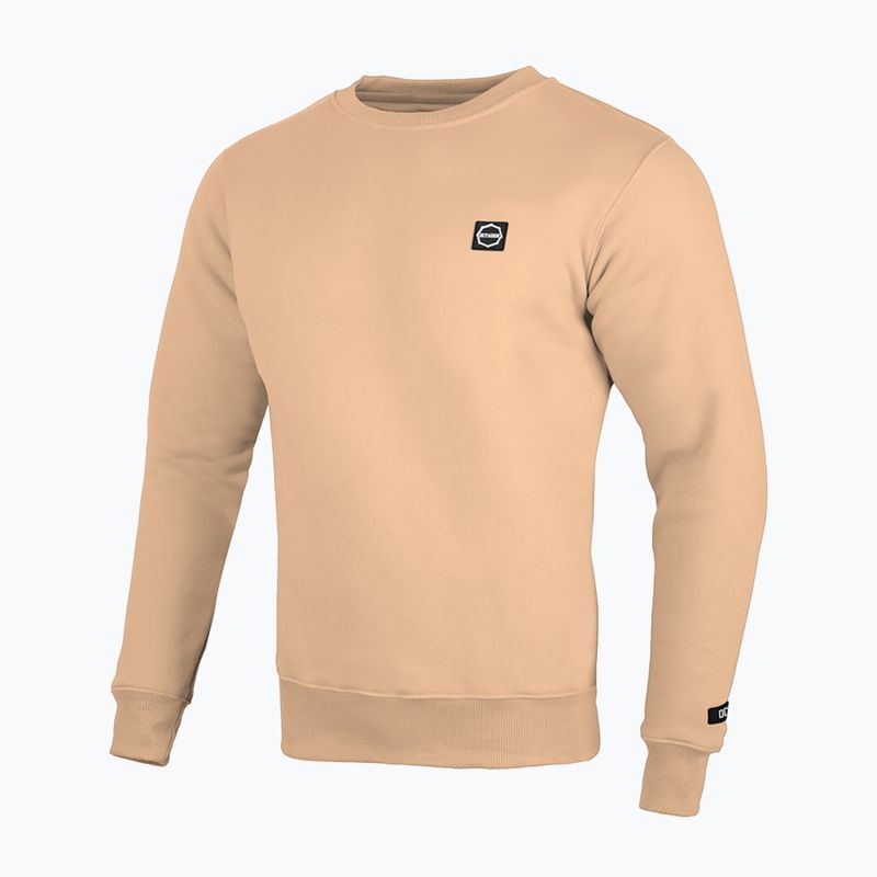 Férfi Octagon Small Logo pulóver bézs színben