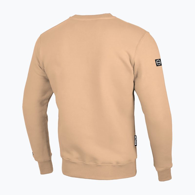 Férfi Octagon Small Logo pulóver bézs színben 2
