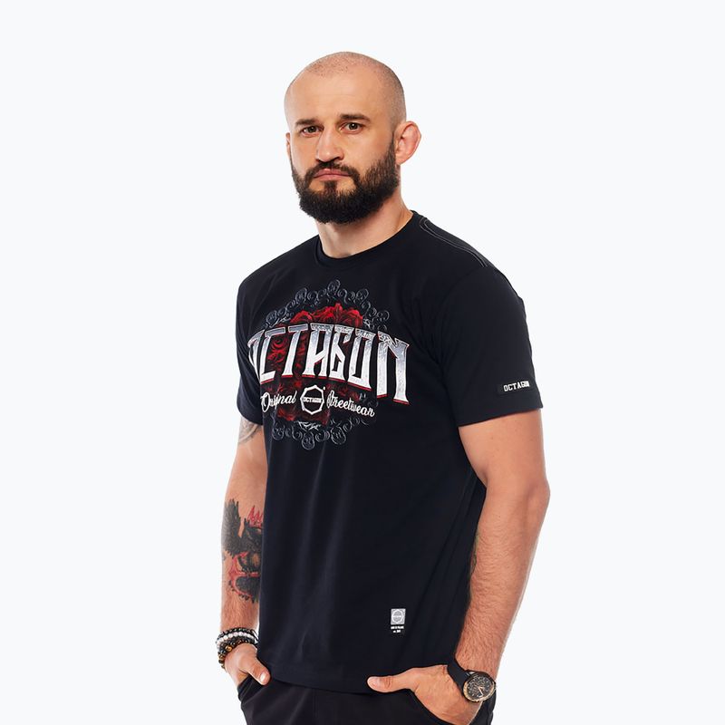 Férfi póló Octagon Santa Muerte black/multicolor 3