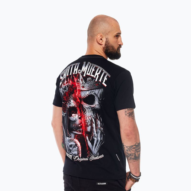 Férfi póló Octagon Santa Muerte black/multicolor 4