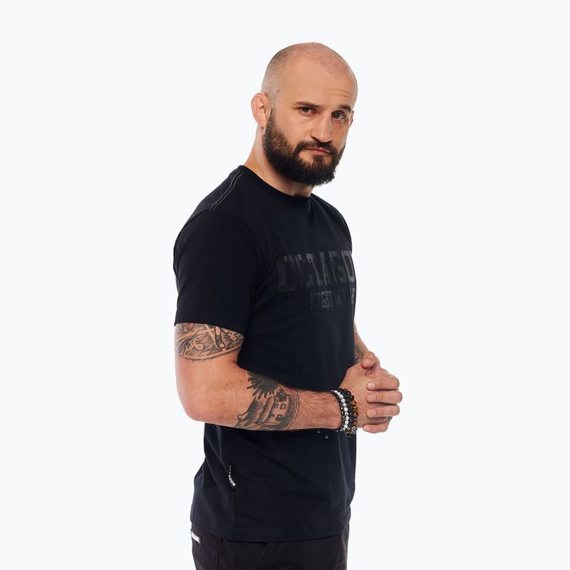 Férfi Octagon FW Straight fekete póló 3