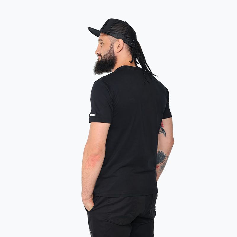 Férfi póló Octagon Small Logo black/white 2