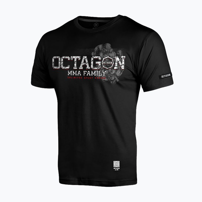 Octagon MMA Family fekete férfi póló