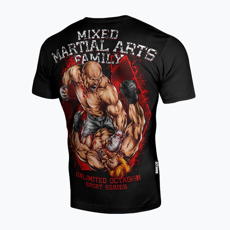 Octagon MMA Family fekete férfi póló 2