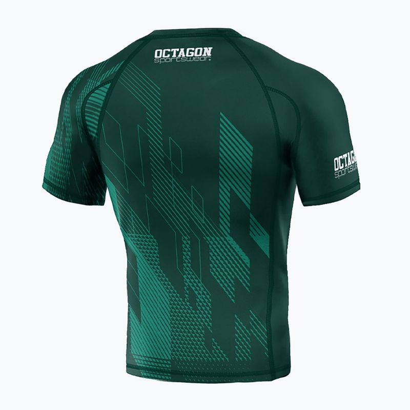 Férfi Octagon Diamond Premium Rashguard sötétzöld 2