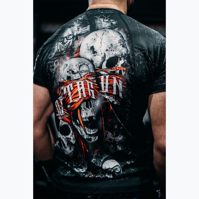 Férfi Octagon Premium The Rules fekete/multi színes Rashguard 4