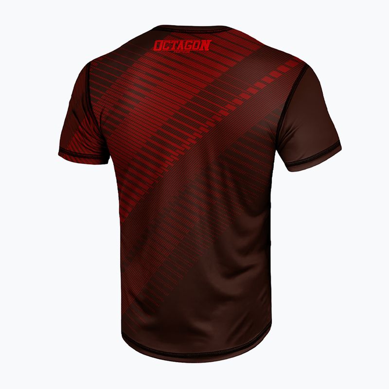 Férfi Octagon Sport Blocks póló piros 2