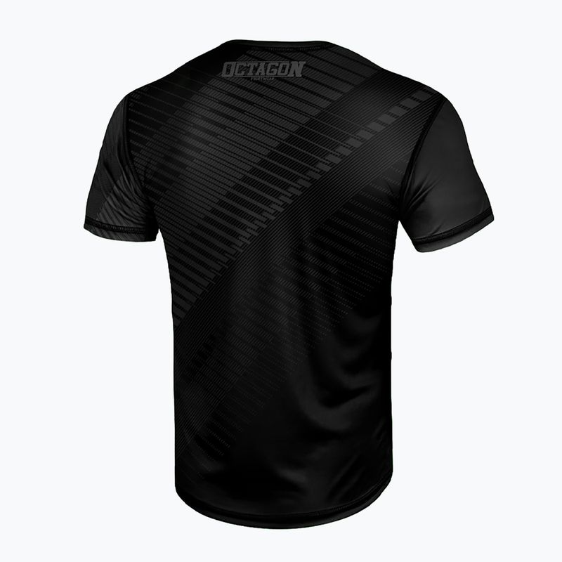 Férfi Octagon Sport Broken Line póló fekete 2