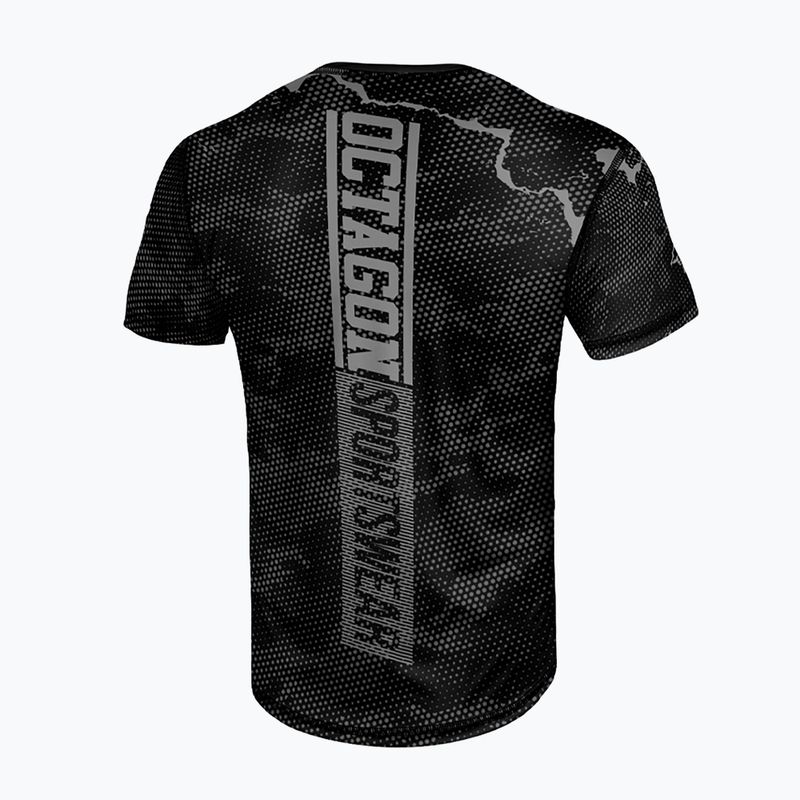 Férfi edzőpóló Octagon Marble Camo Camo camo szürke 2