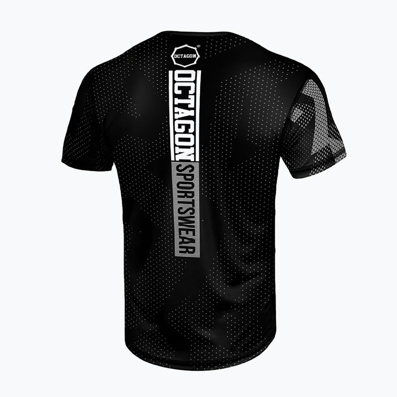 Octagon Ultimate férfi póló fekete/szürke 2