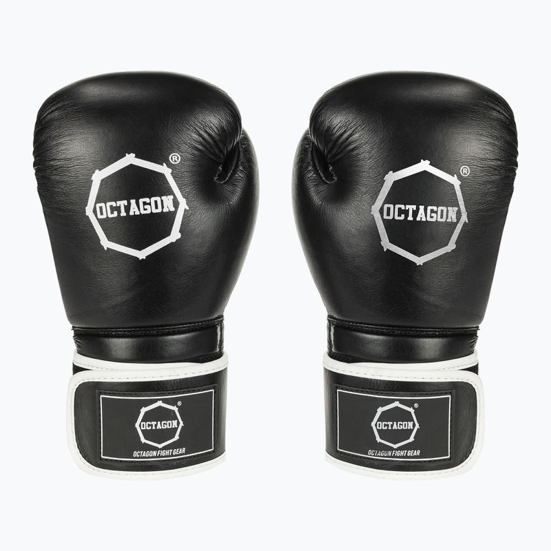 Octagon Agat fekete/fehér bokszkesztyűk