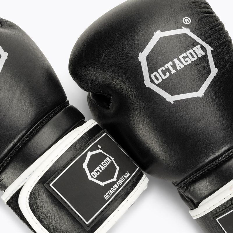 Octagon Agat fekete/fehér bokszkesztyűk 5