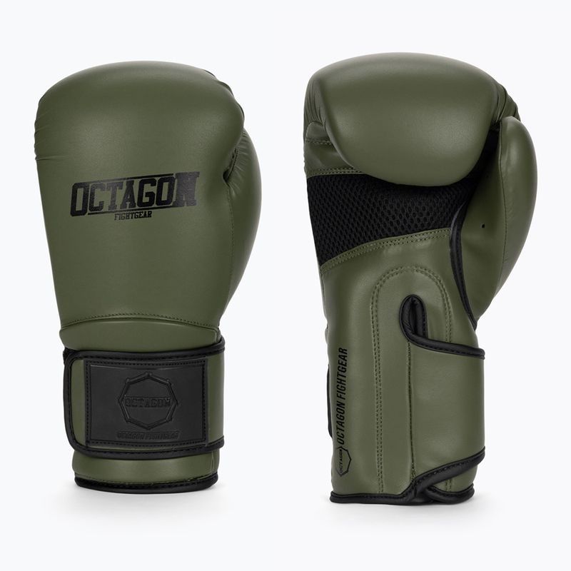 Octagon Matt khaki színű bokszkesztyűk