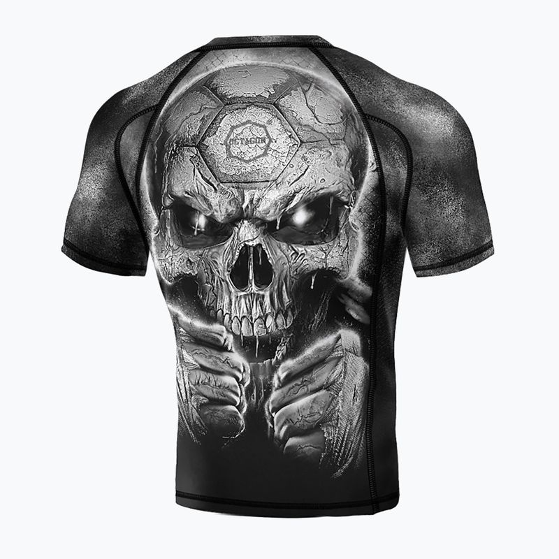 Férfi Octagon Premium Oldskull Fans fekete/multi színes Rashguard 2