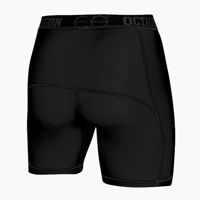 Octagon Fight Wear férfi kompressziós rövidnadrág fekete 2