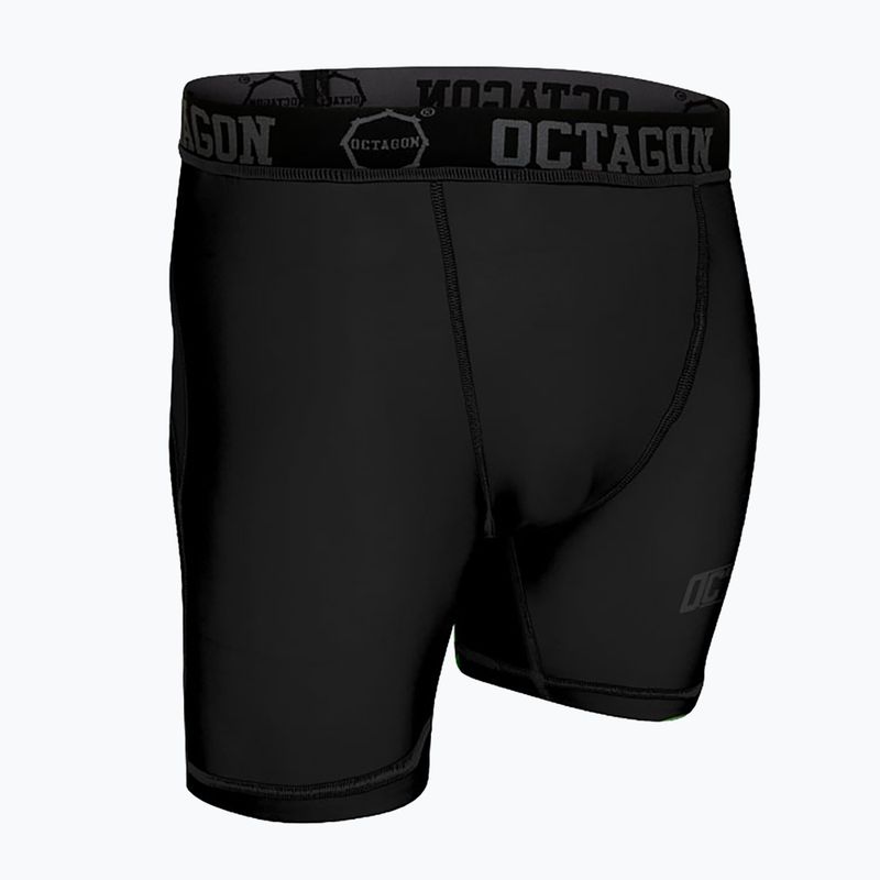 Octagon Fight Wear férfi kompressziós rövidnadrág fekete 3