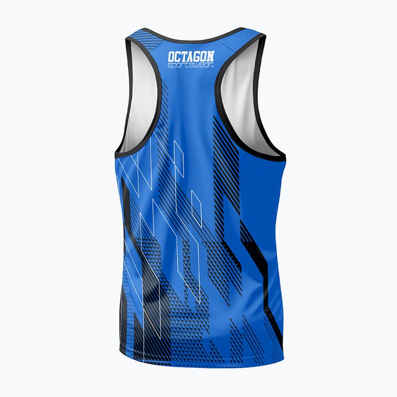 Férfi tank top Octagon Diamond kék 2