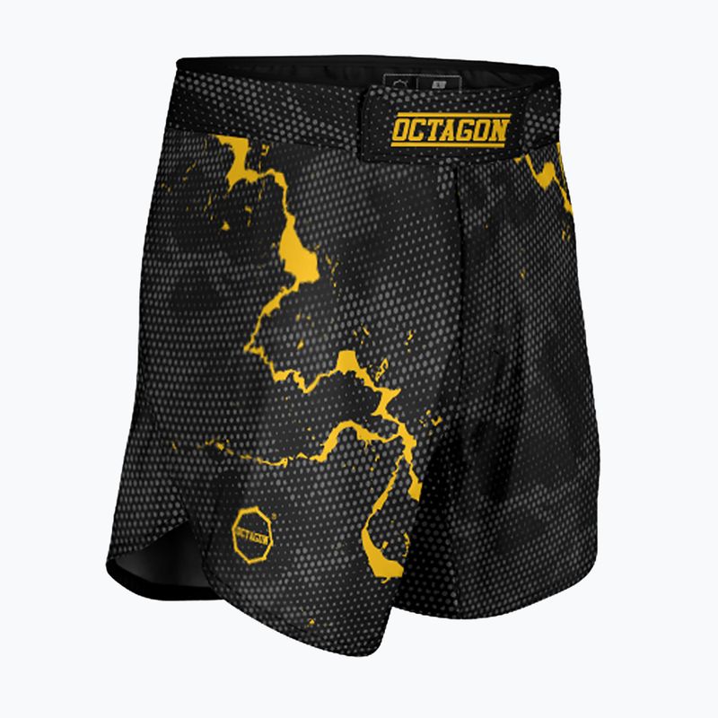 Férfi Octagon Marble Camo MMA edzőnadrág sárga terepszínű edzőnadrág 4