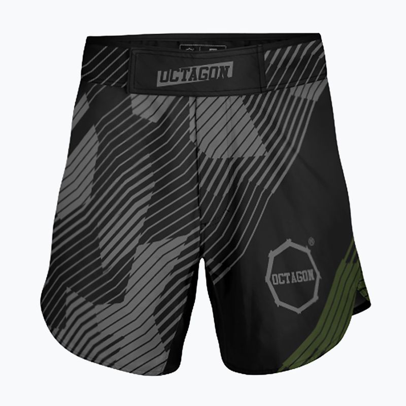 Octagon Broken Line MMA férfi edzőnadrág fekete