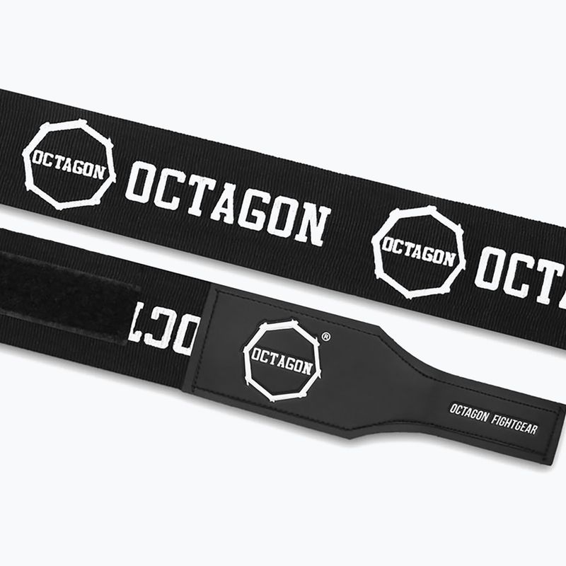 Boxkesztyű kötések Octagon Fightgear Supreme Printed 300 cm black/white 3