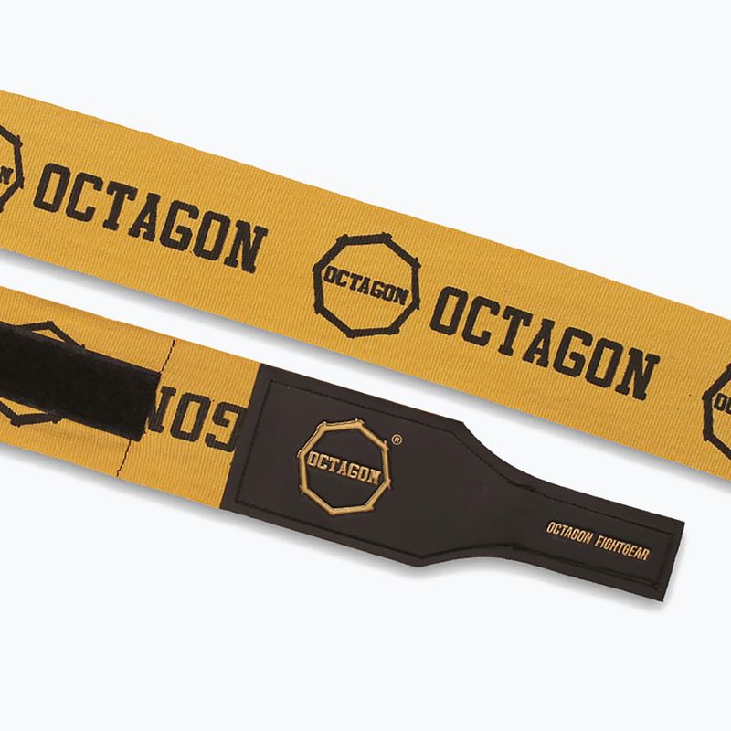 Boxkesztyű kötések Octagon Fightgear Supreme Printed 500 cm gold 3