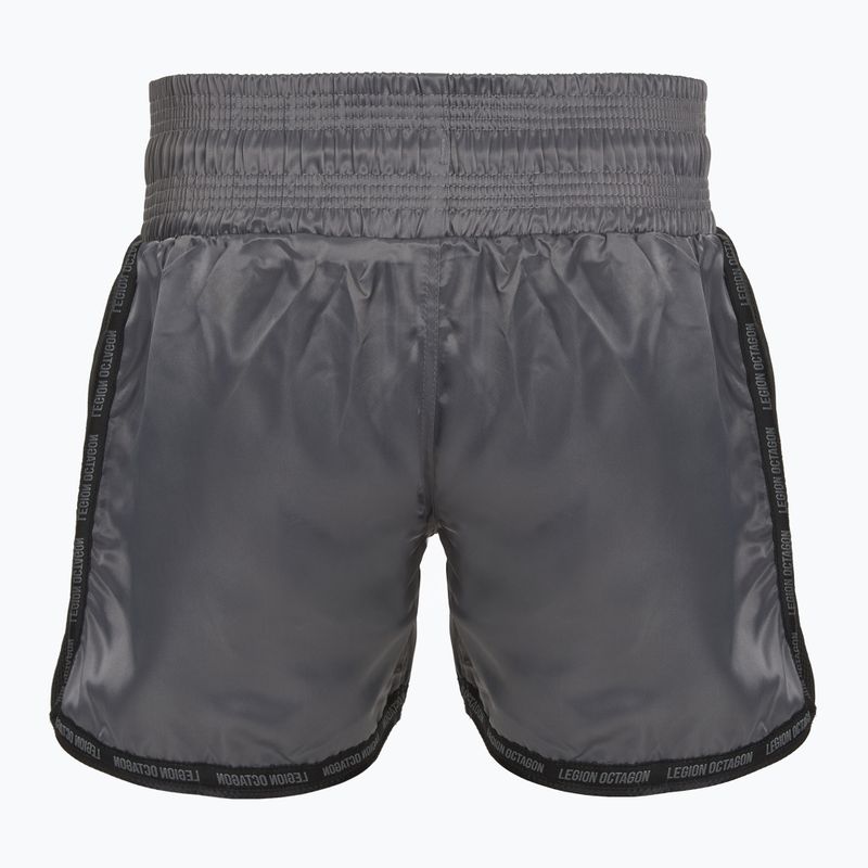 Edzőshort Octagon Kickboxing/Muay Thai Legion Future Premium black/grey 2