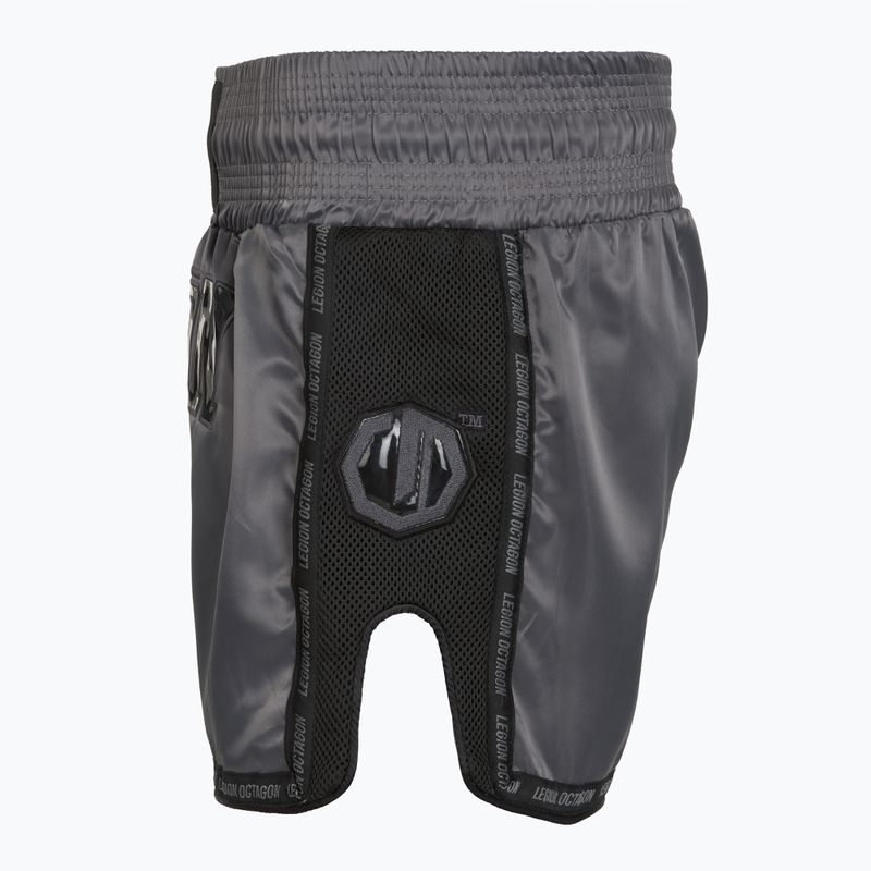Edzőshort Octagon Kickboxing/Muay Thai Legion Future Premium black/grey 3