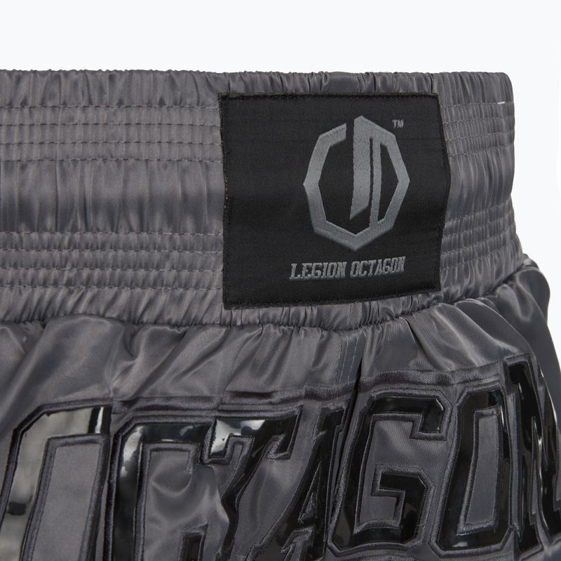 Edzőshort Octagon Kickboxing/Muay Thai Legion Future Premium black/grey 5
