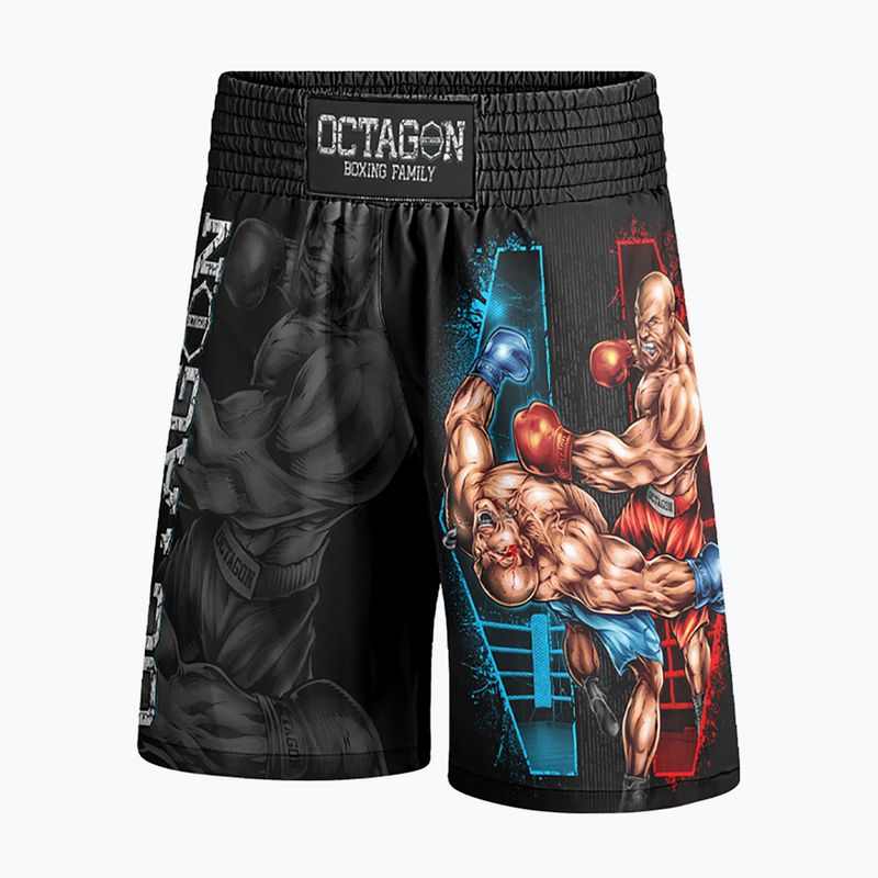 Octagon Boxing Family férfi boksznadrág fekete/több színű