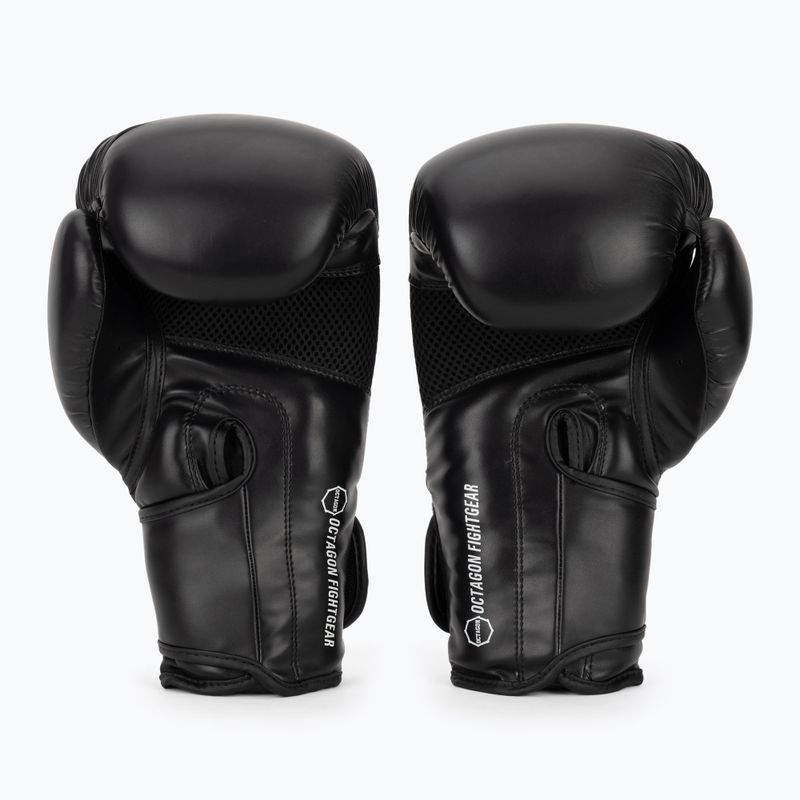 Octagon boxkesztyű Matt black 3
