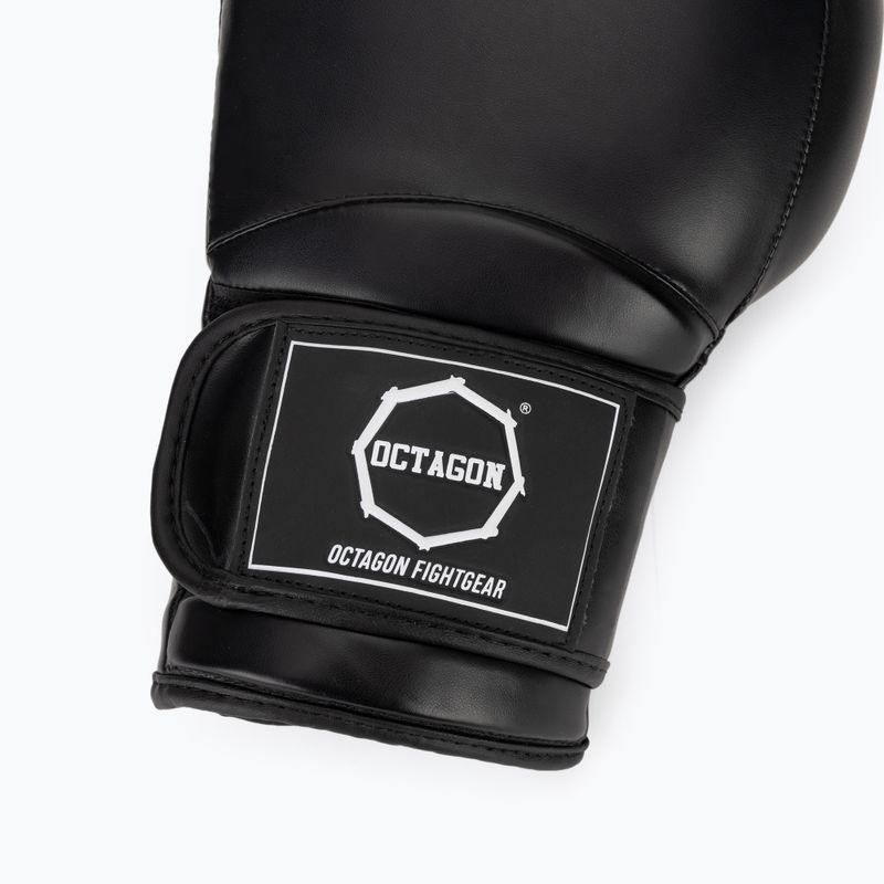 Octagon boxkesztyű Matt black 6