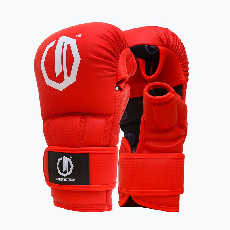 Sparring kesztyűk Octagon Legion Kevlar MMA red 2