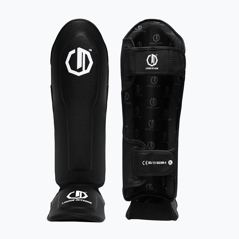 Sípcsont- és lábvédők Octagon Legion Kevlar black 2