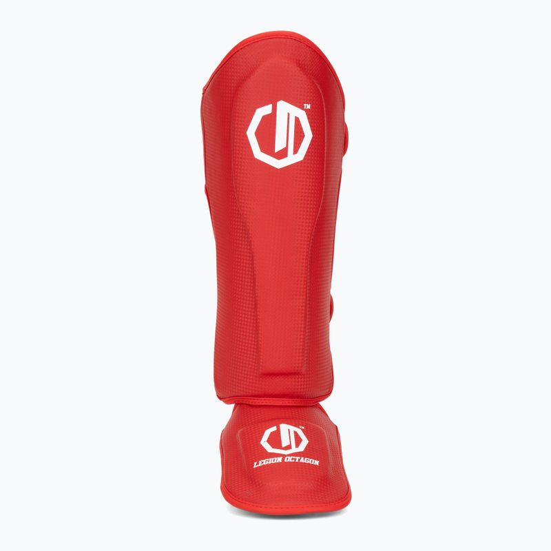Sípcsont- és lábvédők Octagon Legion Kevlar red 4