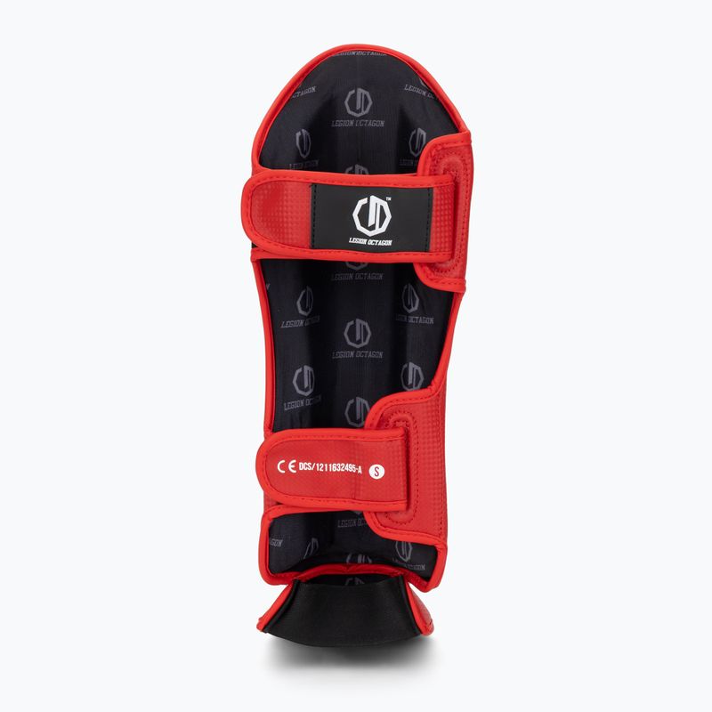 Sípcsont- és lábvédők Octagon Legion Kevlar red 5