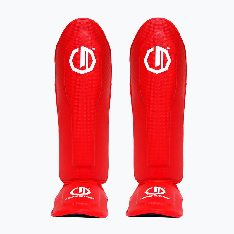 Sípcsont- és lábvédők Octagon Legion Kevlar red