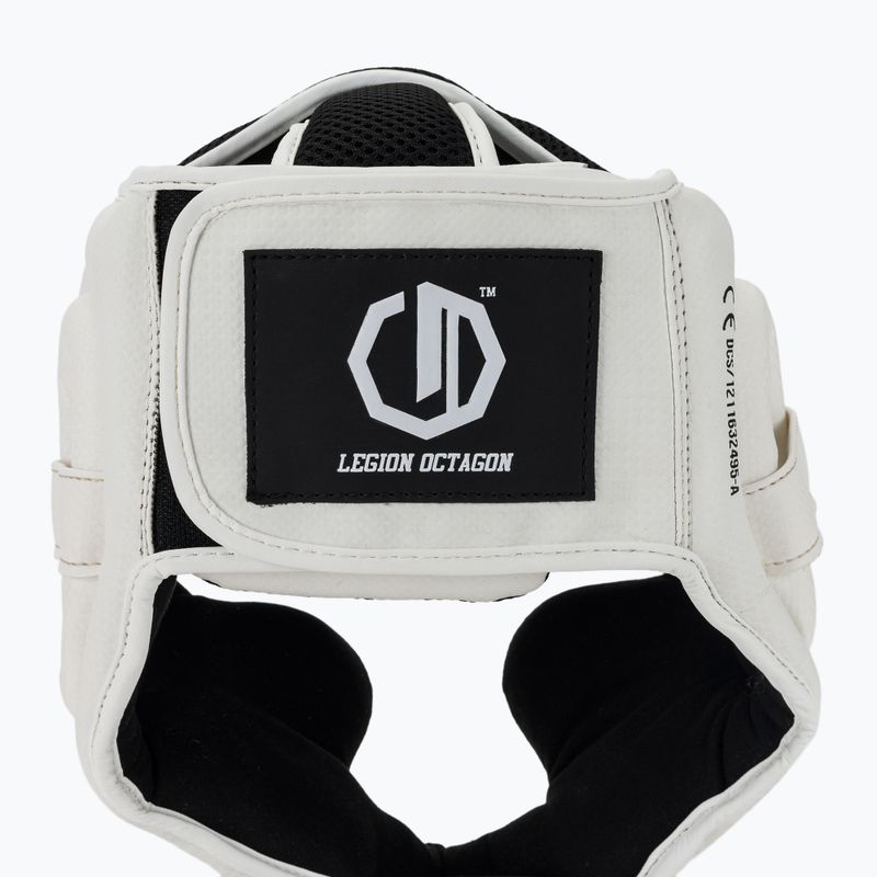 Boksz fejvédő Octagon Legion Kevlar white 5