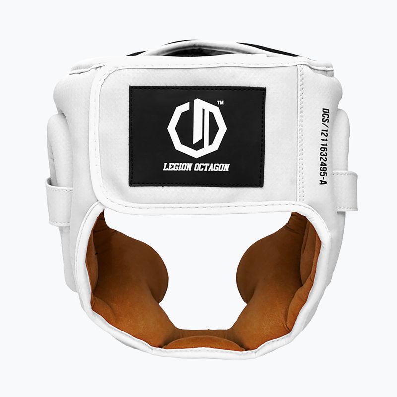 Boksz fejvédő Octagon Legion Kevlar white 2